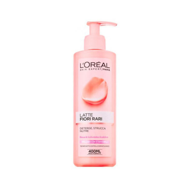 L'Oreal Paris Latte Detergente Fiori Rari Pelli Secche e Sensibili -400 ml