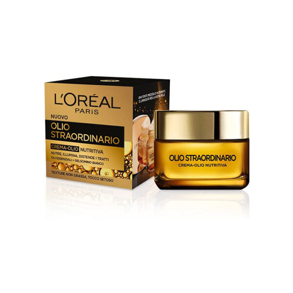 L'Oreal Paris Olio Straordinario Crema Viso Nutritivo -50 ml