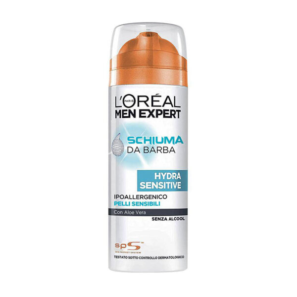 L'Oreal Paris Men Expert Hydra Sensitive Schiuma da Barba Pelli Sensibili 